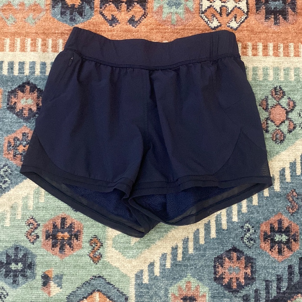 Selling used Lululemon shorts. No rips.